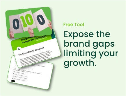 Hands holding scorecards for a brand